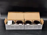 Set van 4 Smeg Mini Cocottes / Stoofpotjes met Deksel - Zwart Keramiek (2x Set van 2 in Originele Doos) – foto 3 – kavel bij De Kringwinkel, Gent