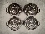 Set van 4 Smeg Mini Cocottes / Stoofpotjes met Deksel - Zwart Keramiek (2x Set van 2 in Originele Doos) – foto 8 – kavel bij De Kringwinkel, Gent