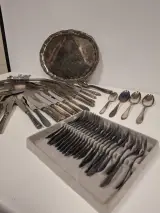 Lot verzilverd bestek – kavel bij De Kringwinkel, Ronse