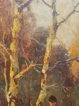 Schilderij jachttafereel - H. Altermann – foto 7 – kavel bij De Kringwinkel, Herzele