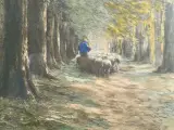 Schilderij boslandschap - H. Houben – foto 4 – kavel bij De Kringwinkel, Herzele