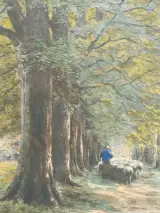 Schilderij boslandschap - H. Houben – foto 6 – kavel bij De Kringwinkel, Herzele