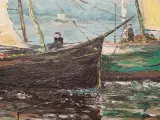 Authentiek olieverfschilderij "Tour Solidor" – foto 10 – kavel bij De Kringwinkel, Herzele