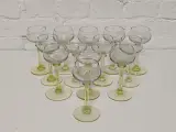 13 Art-Deco glazen – kavel bij De Kringwinkel, Herzele
