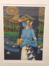 Kleurenlitho 'Antilope' - Jef Van Tuerenhout – foto 2 – kavel bij De Kringwinkel, Ninove
