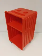 Set vintage IKEA trolley's met bijhorende Traktor-kruk – foto 3 – kavel bij De Kringwinkel, Ronse