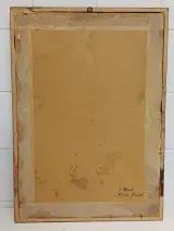 Abstract en surrealistisch kunstwerk 'Klein fossiel' door L. Boel – foto 5 – kavel bij De Kringwinkel, Liedekerke