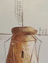 Schilderij windmolen - Gaston Quidousse – foto 7 – kavel bij De Kringwinkel, Herzele