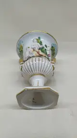 Set Capodimonte porselein met bord en vaas – foto 6 – kavel bij De Kringwinkel, Zottegem