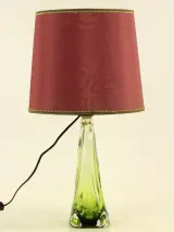 Val Saint Lambert lamp in groen kristalglas – foto 2 – kavel bij De Kringwinkel, Antwerpen