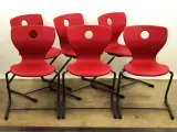 Verner Panton 6 " Pantoswing" stoelen – foto 2 – kavel bij De Kringwinkel, Antwerpen