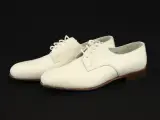 Witte leren Italiaanse herenschoenen - maat 44 – zo goed als nieuw – foto 4 – kavel bij De Kringwinkel, Antwerpen