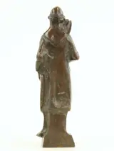 Bronzen beeld in de stijl van de Belfort torenwachters – foto 4 – kavel bij De Kringwinkel, Antwerpen