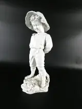 Vintage jongen in biscuitporselein - Meissen – kavel bij De Kringwinkel, Heverlee