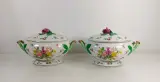 Twee Franklin Mint soepterrines Le Cordon Bleu, 1988 – kavel bij De Kringwinkel, Turnhout