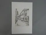 Grafische prent: Dambord te Diest – kavel bij De Kringwinkel, Diest