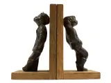 Artisanaal Bronzen Boekenhouders | Jongen & Meisje – foto 2 – kavel bij De Kringwinkel, Dilsen