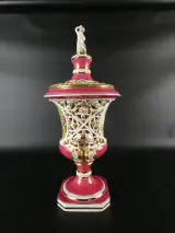 Vintage H. Sanders Italy dekselvaas in Capodimonte-stijl – foto 10 – kavel bij De Kringwinkel, Heverlee