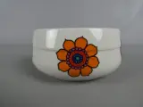 Vintage steelpan met kleurrijke bloemenprint – foto 3 – kavel bij De Kringwinkel, Diest