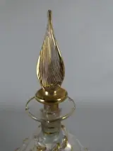 Decoratief glazen parfumflesje met gouden accenten – foto 4 – kavel bij De Kringwinkel, Diest