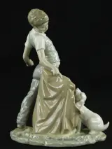 NAO by Lladró – “Niño Jugando con Cachorro” – Vicente Martínez – foto 3 – kavel bij De Kringwinkel, Antwerpen