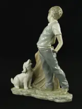 NAO by Lladró – “Niño Jugando con Cachorro” – Vicente Martínez – foto 8 – kavel bij De Kringwinkel, Antwerpen