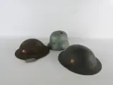 Collectie Belgische militaire helmen (3 stuks) – kavel bij De Kringwinkel, Heverlee