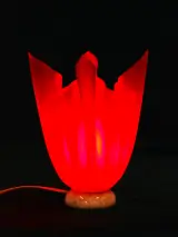 Sculpturale lamp (Stijl Georgia Jacob 'Corolle') – foto 6 – kavel bij De Kringwinkel, Antwerpen