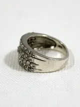 925 Zilveren Ring met Steentjes – foto 2 – kavel bij De Kringwinkel, Dilsen