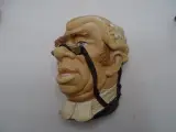 Set van 5 decoratieve wandmaskers met historische figuren – foto 6 – kavel bij De Kringwinkel, Oostende