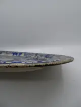 Oud blauw-wit serveerschaal met landschap – foto 7 – kavel bij De Kringwinkel, Oostende