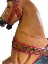 Antiek houten carrouselpaard – foto 3 – kavel bij De Kringwinkel, Gent
