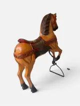Antiek houten carrouselpaard – foto 6 – kavel bij De Kringwinkel, Gent