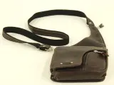 Jean-Louis Fourès - donkerbruine lederen crossbody / holstertas – foto 3 – kavel bij De Kringwinkel, Antwerpen