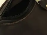 Jean-Louis Fourès - donkerbruine lederen crossbody / holstertas – foto 6 – kavel bij De Kringwinkel, Antwerpen