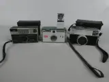 Set van 3 vintage camera's met flitser – kavel bij De Kringwinkel, Diest