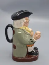 Vintage Royal Doulton Toby Jug "Happy John" – Handgeschilderd Engels Aardewerk – Gesigneerd – foto 4 – kavel bij De Kringwinkel, Waardamme