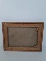 Vintage Schilderij – "Kerkje aan de Zandweg" door J. Debacker – foto 2 – kavel bij De Kringwinkel, Waardamme