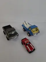 Kavel van 3 Vintage Tonka Voertuigen – Geperst Staal & Retro Speelgoed – kavel bij De Kringwinkel, Waardamme