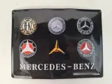 Metalen wandbord: Mercedes – kavel bij De Kringwinkel, Waardamme