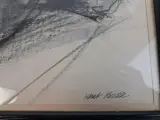 Expressieve houtskooltekening van Knut Kersse – foto 3 – kavel bij De Kringwinkel, Waardamme