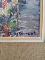 Prachtig impressionistisch schilderij – Maurice Helewaut (Brugge, 1920–2007) – foto 2 – kavel bij De Kringwinkel, Waardamme