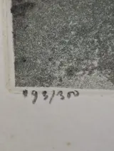 Handgesigneerde Kleurenets "Brugse Reien met Bonifaciusbrug" – J. Hubbeling – Genummerde Oplage – foto 4 – kavel bij De Kringwinkel, Waardamme