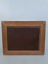 Antiek Olieverfschilderij op Houten Plank – Hollands Riviergezicht – Gemonogrammeerd M.K – foto 3 – kavel bij De Kringwinkel, Waardamme
