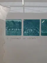 Originele Genummerde Ets: "La promenade du solitaire" – Kunst uit 1984 (Oplage 36/60) – foto 3 – kavel bij De Kringwinkel, Waardamme