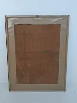 Sfeervolle Ingelijste Inkttekening: "Bomen in het Landschap" – Handgesigneerd door Ghislain – foto 3 – kavel bij De Kringwinkel, Waardamme