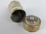 Antiek Koperen Krekeldoosje met Cloisonné-Emaillering – foto 3 – kavel bij De Kringwinkel, Diest