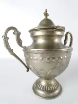 Vintage Marokkaanse siervaas of urn uit Fès – foto 2 – kavel bij De Kringwinkel, Heverlee