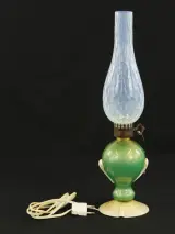 Murano Glazen Sfeerlamp met Opaline Kap – Italië – kavel bij De Kringwinkel, Antwerpen