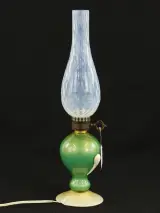 Murano Glazen Sfeerlamp met Opaline Kap – Italië – foto 2 – kavel bij De Kringwinkel, Antwerpen